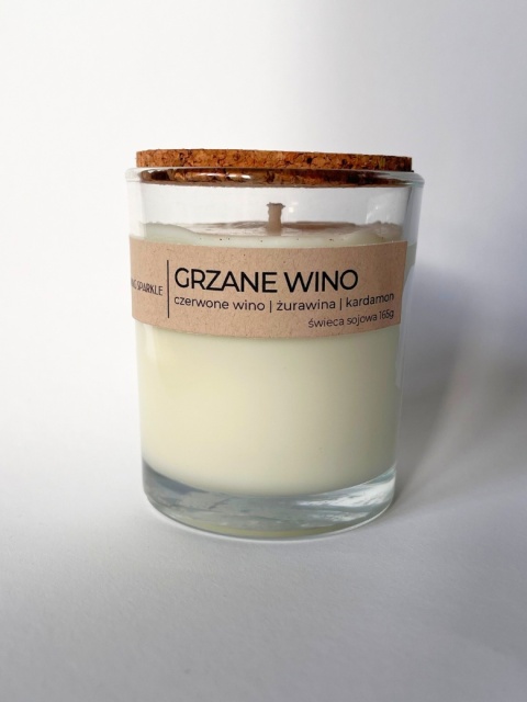 GRZANE WINO świeca sojowa 165g