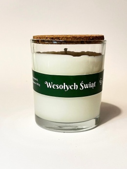POD CHOINKĄ Wesołych Świąt świeca sojowa 165g