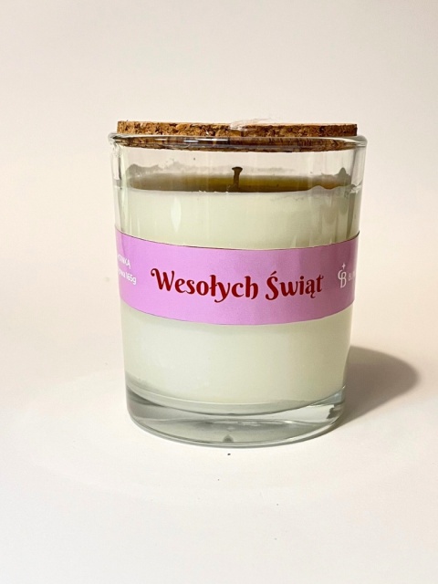 ZESTAW Wesołych Świąt świeca sojowa 2x165g